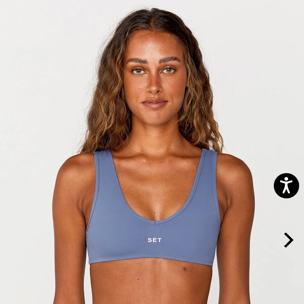 SETactive Sportbody Dip Bra in Polo, size Medium